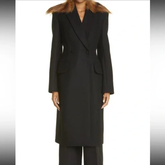 Stunning Luxury $6,600 KHAITE “Finna” Coat Removable Collar NWT sz 0 - Picture 5 of 16